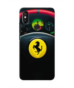 Ferrari Steeriing Wheel Redmi Y2 Real 4D Back Cover