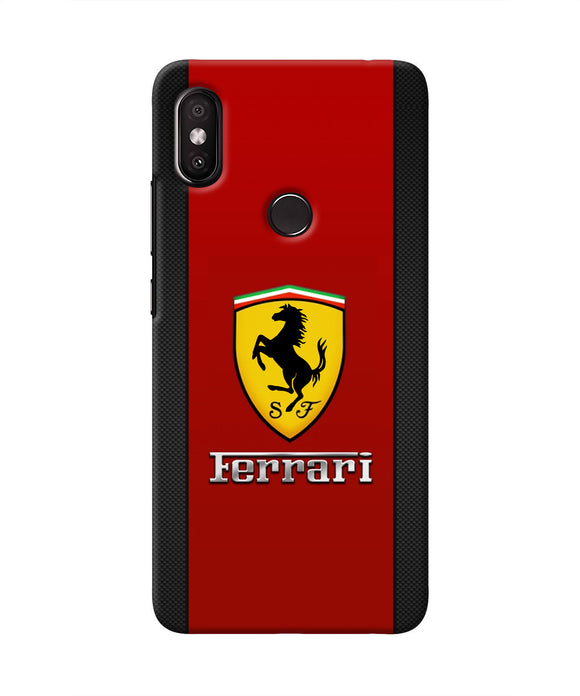 Ferrari Abstract Red Redmi Y2 Real 4D Back Cover