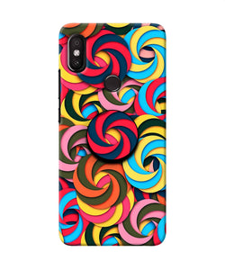 Spiral Pattern Redmi Y2 Pop Case