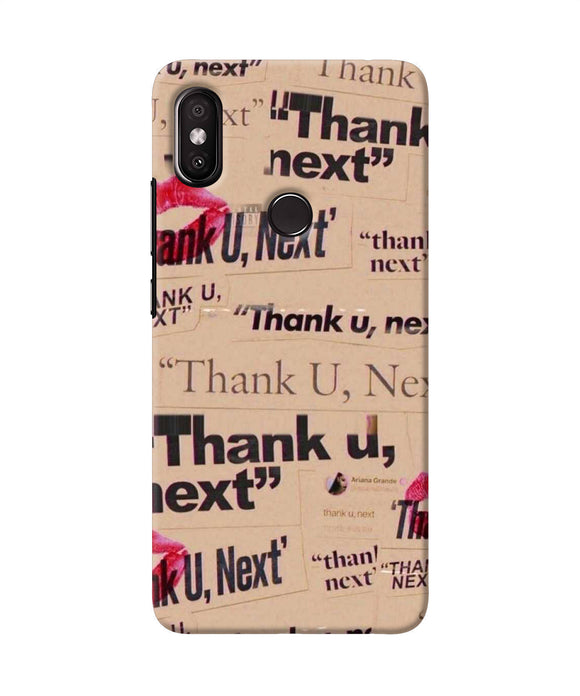 Thank You Next Redmi Y2 Back Cover