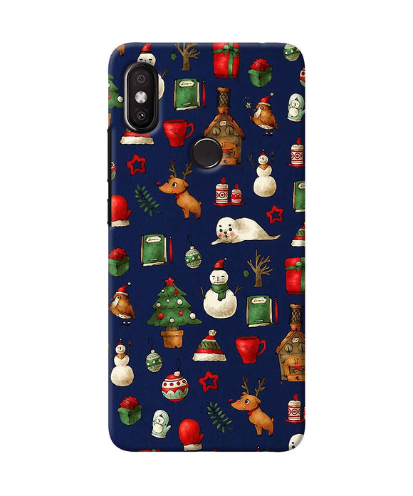 Canvas Christmas Print Redmi Y2 Back Cover