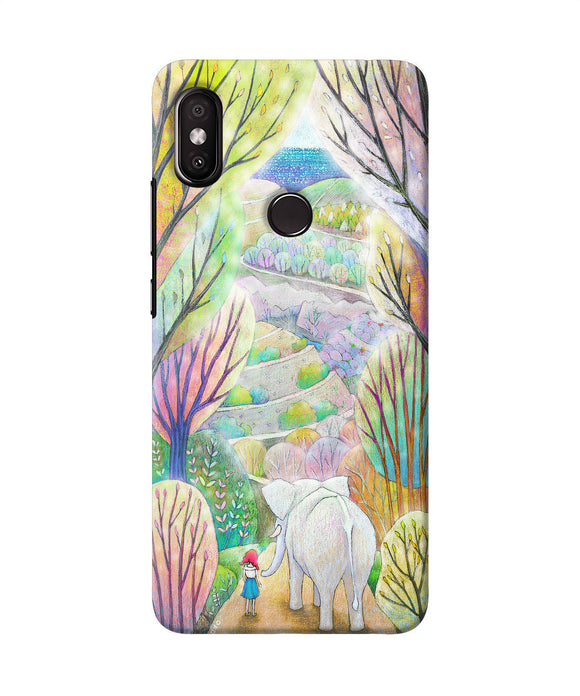 Natual Elephant Girl Redmi Y2 Back Cover