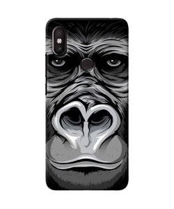 Black Chimpanzee Redmi Y2 Back Cover