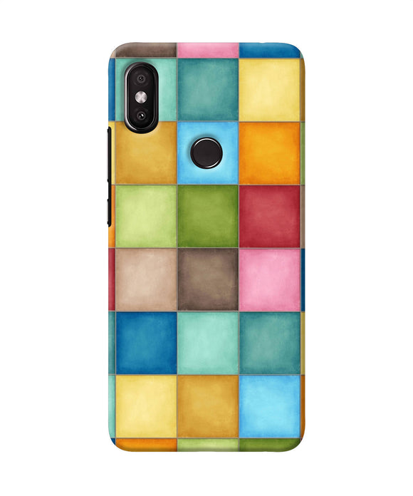 Abstract Colorful Squares Redmi Y2 Back Cover