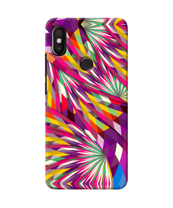 Abstract Colorful Print Redmi Y2 Back Cover