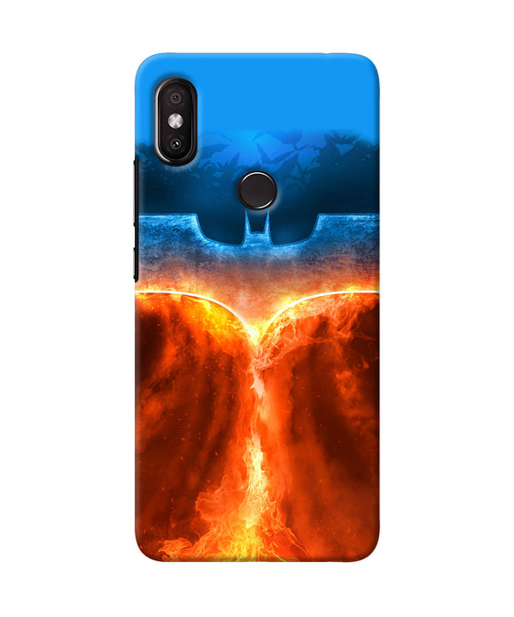 Burning Batman Logo Redmi Y2 Back Cover