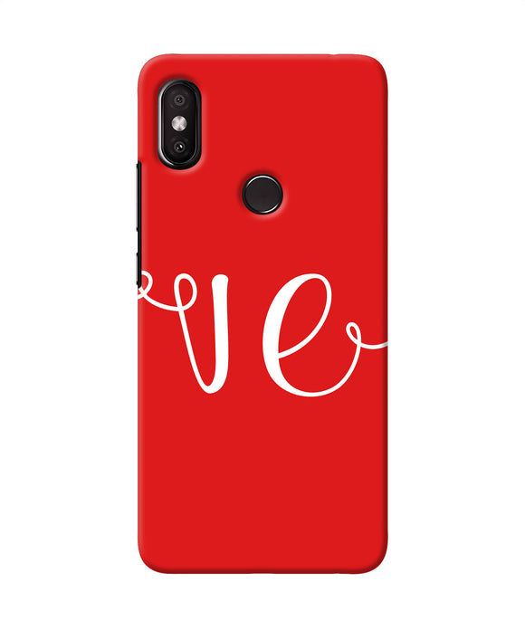 Love Two Redmi Y2 Back Cover