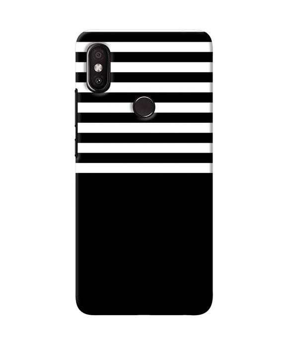 Black And White Print Redmi Y2 Back Cover