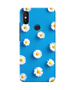 White Flowers Redmi Y2 Back Cover