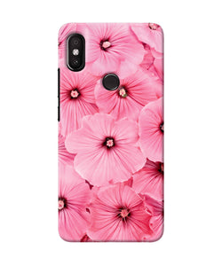 Pink Flowers Redmi Y2 Back Cover