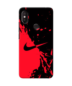 Nike Red Black Poster Redmi Y2 Back Cover