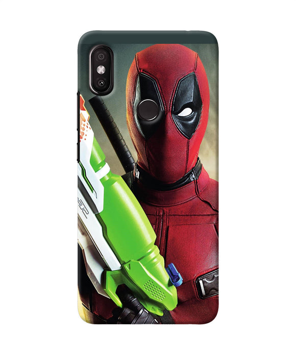 Deadpool Funny Gun Redmi Y2 Back Cover