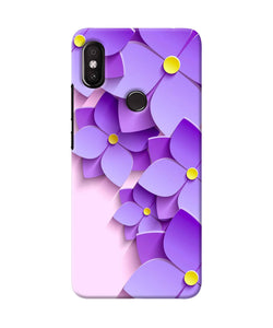 Violet Flower Craft Redmi Y2 Back Cover