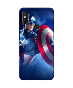 Captain America On Sky Redmi Y2 Back Cover