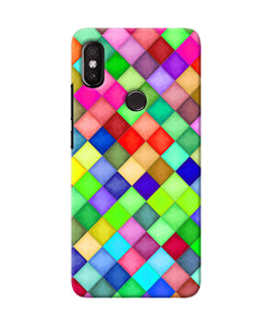 Abstract Colorful Squares Redmi Y2 Back Cover