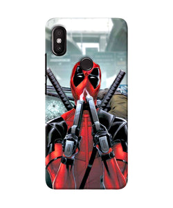 Deadpool With Gun Redmi Y2 Back Cover