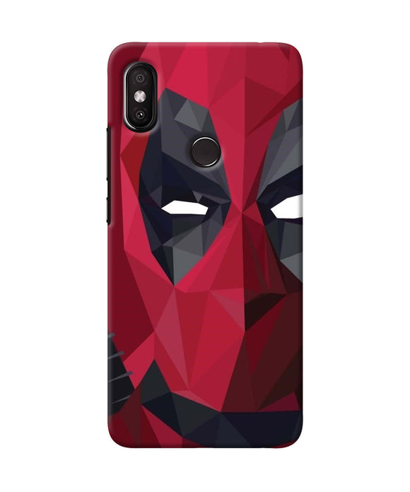 Abstract Deadpool Half Mask Redmi Y2 Back Cover