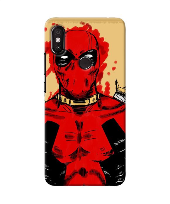 Blooded Deadpool Redmi Y2 Back Cover