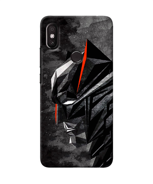 Batman Black Side Face Redmi Y2 Back Cover