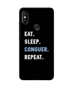 Eat Sleep Quote Redmi Y2 Back Cover