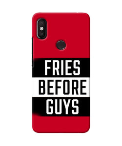 Fries Before Guys Quote Redmi Y2 Back Cover