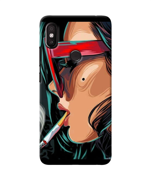 Smoking Girl Redmi Y2 Back Cover