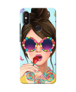 Fashion Girl Redmi Y2 Back Cover