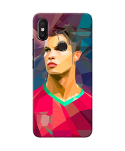 Abstract Ronaldo Redmi Y2 Back Cover