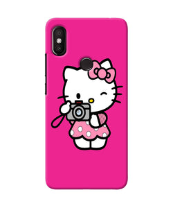 Hello Kitty Cam Pink Redmi Y2 Back Cover