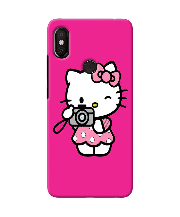 Hello Kitty Cam Pink Redmi Y2 Back Cover