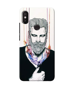 Beard Man Character Redmi Y2 Back Cover