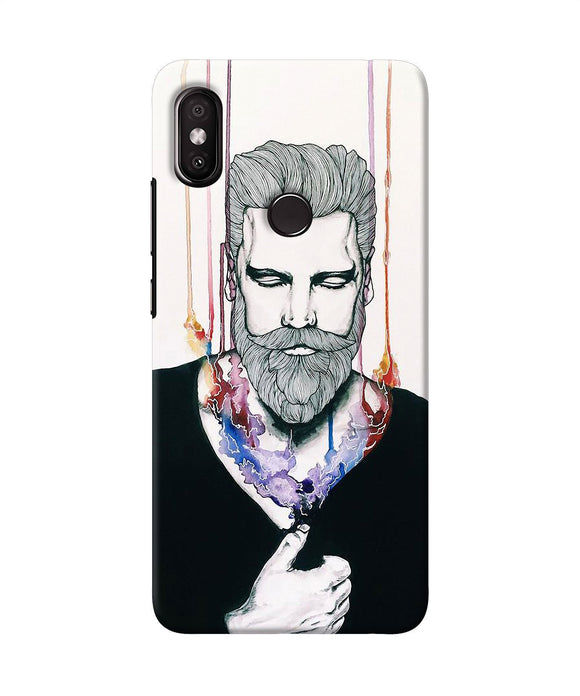 Beard Man Character Redmi Y2 Back Cover