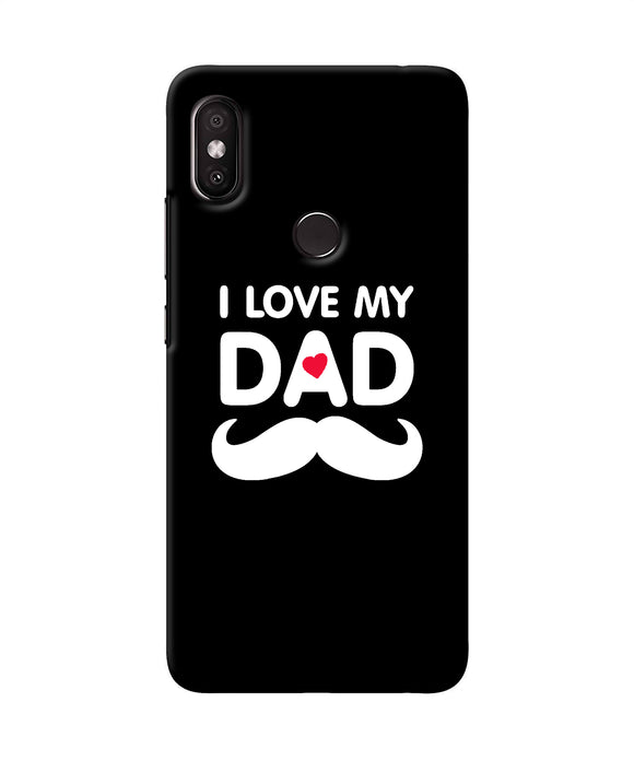 I Love My Dad Mustache Redmi Y2 Back Cover