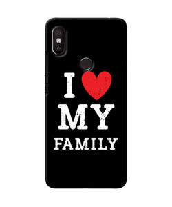 I Love My Family Redmi Y2 Back Cover