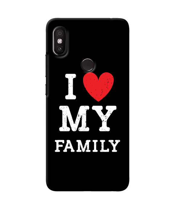 I Love My Family Redmi Y2 Back Cover