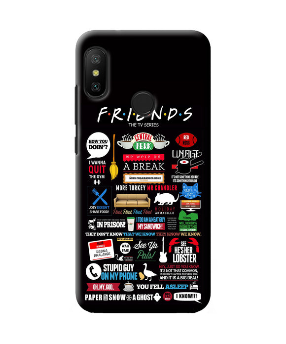 Friends Redmi 6 Pro Back Cover