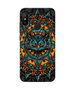 Angry Owl Art Redmi 6 Pro Back Cover