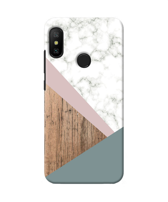 Marble Wood Abstract Redmi 6 Pro Back Cover