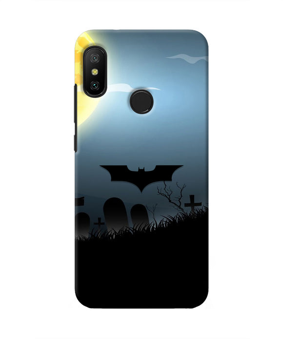 Batman Scary cemetry Redmi 6 Pro Real 4D Back Cover