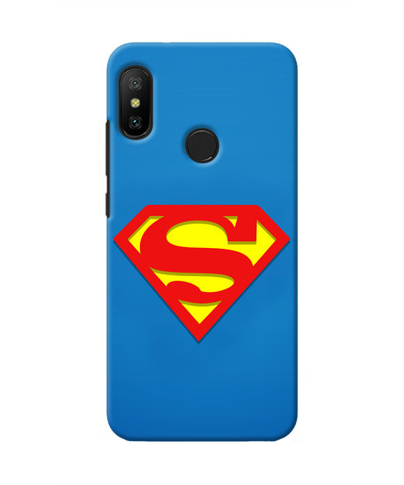 Superman Blue Redmi 6 Pro Real 4D Back Cover
