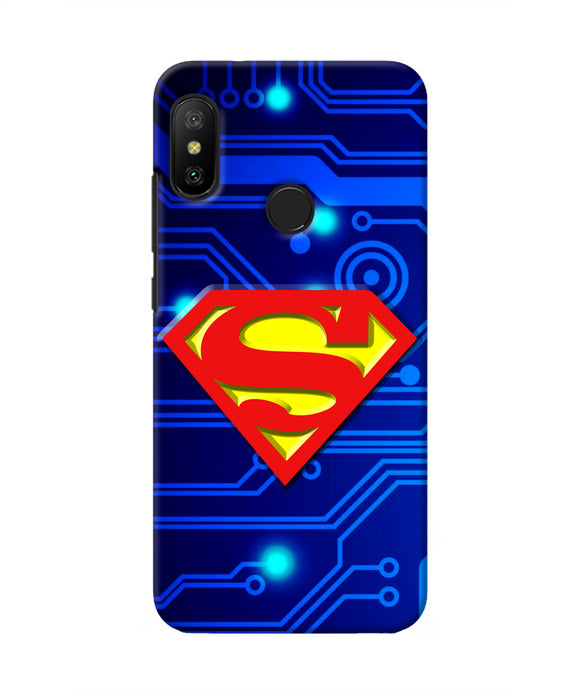 Superman Abstract Redmi 6 Pro Real 4D Back Cover