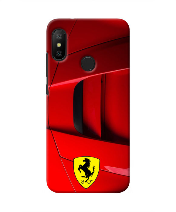 Ferrari Car Redmi 6 Pro Real 4D Back Cover