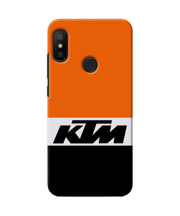 KTM Colorblock Redmi 6 Pro Real 4D Back Cover