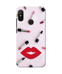 Lips Lipstick Shades Redmi 6 Pro Real 4D Back Cover