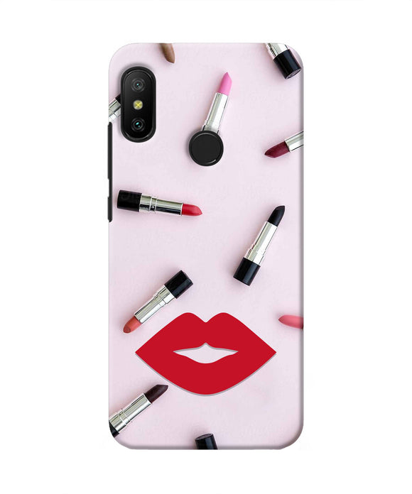 Lips Lipstick Shades Redmi 6 Pro Real 4D Back Cover