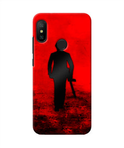 Rocky Bhai with Gun Redmi 6 Pro Real 4D Back Cover