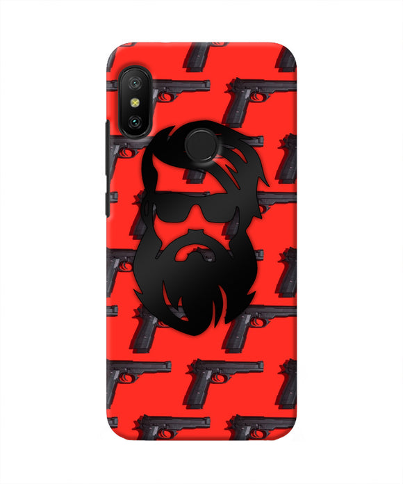 Rocky Bhai Beard Look Redmi 6 Pro Real 4D Back Cover