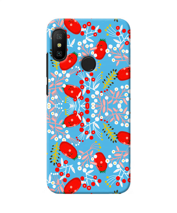 Small Red Animation Pattern Redmi 6 Pro Back Cover