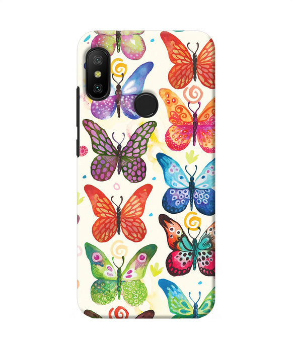 Abstract Butterfly Print Redmi 6 Pro Back Cover