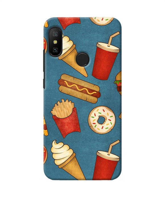 Abstract Food Print Redmi 6 Pro Back Cover